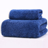 Ręczniki kąpielowe 70x140 i 35x75 cm Cotton World zestaw 2 ręczników granatowe