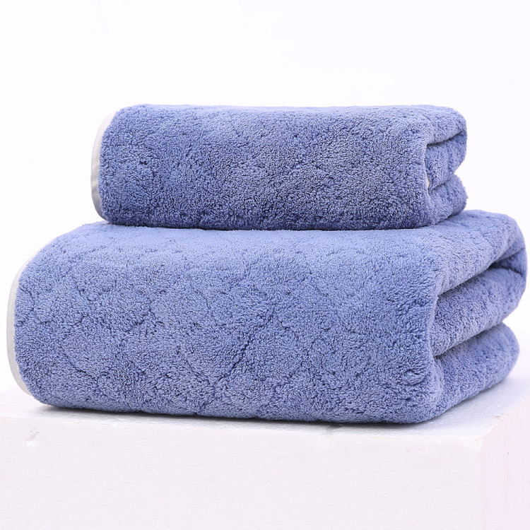 Ręczniki kąpielowe 70x140 i 35x75 cm Cotton World zestaw 2 ręczników błękitne