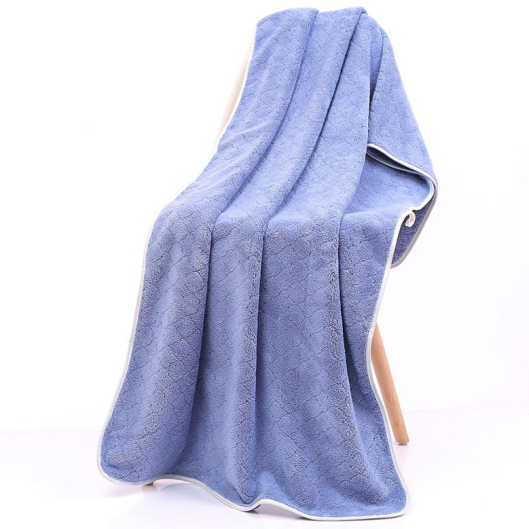 Ręczniki kąpielowe 70x140 i 35x75 cm Cotton World zestaw 2 ręczników błękitne