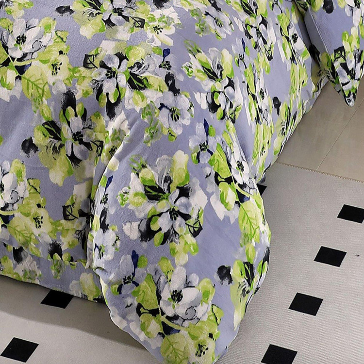 Pościel 160x200 mikrofibra "miś" Cotton World gruba 3 części 2565 kwiaty