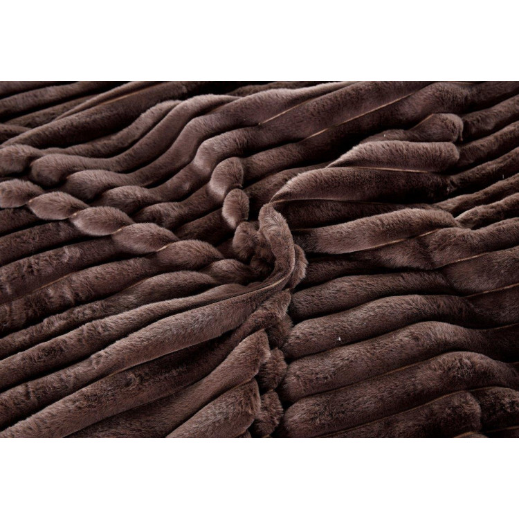 Pościel 160x200 mikrofibra "miś" Cotton World gruba 3 części 2583 ciemny brąz
