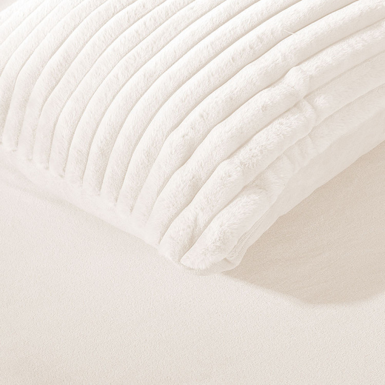 Pościel 160x200 mikrofibra "miś" Cotton World gruba 3 części 2582 kremowy