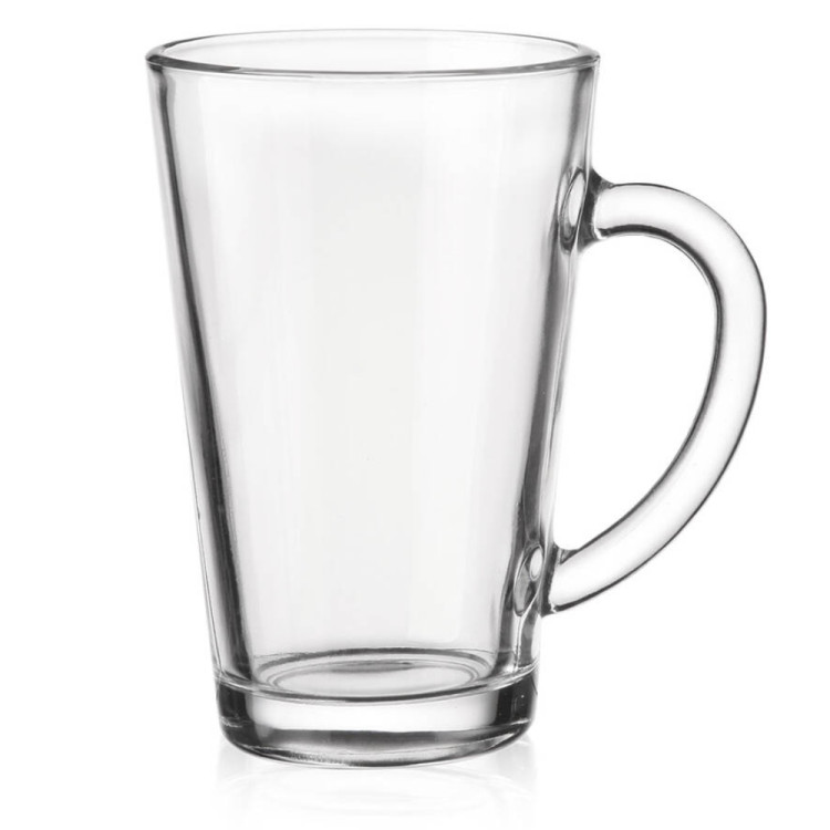 Szklanki do kawy herbaty z uchem 300 ml Glasmark Iwo komplet 6 sztuk