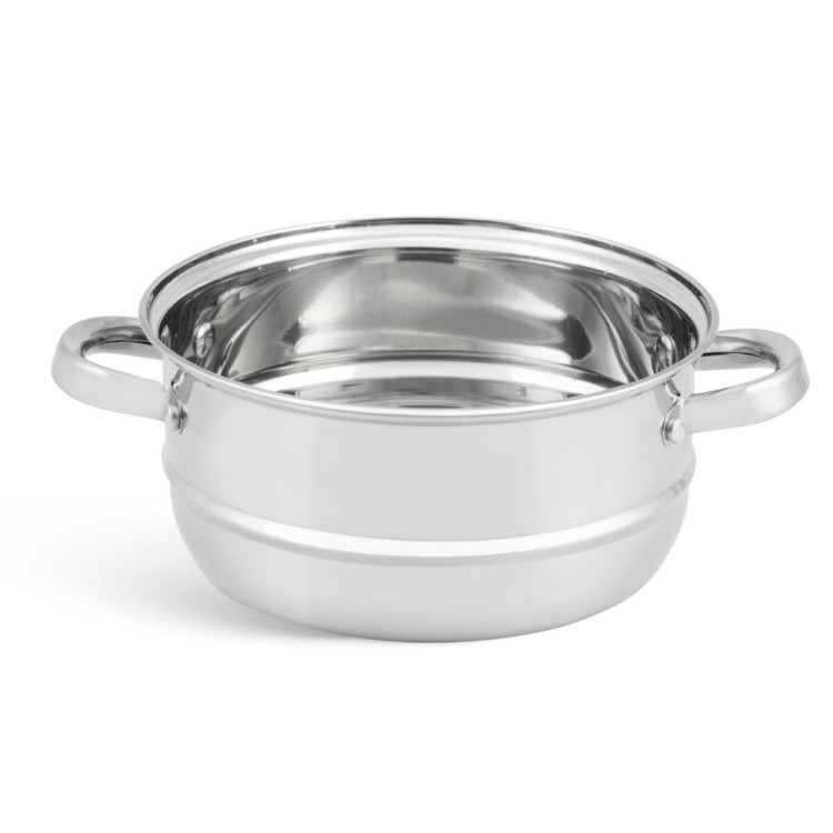 Garnek do gotowania na parze Edenberg EB 8902 parowar stalowy 18 cm dwupoziomowy