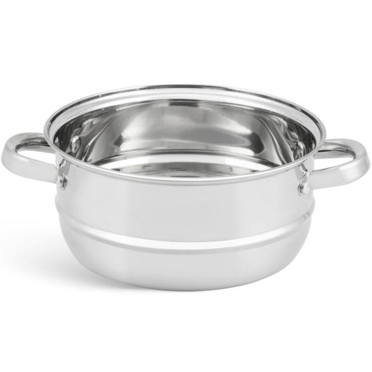 Garnek do gotowania na parze Edenberg EB 8902 parowar stalowy 18 cm dwupoziomowy