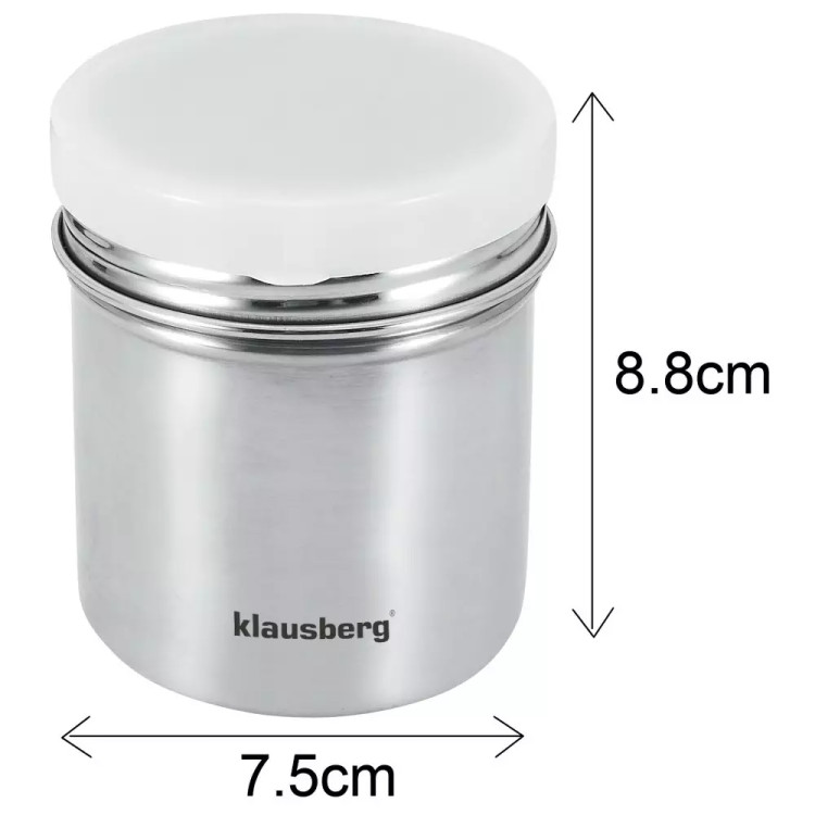 Shaker do cukru 260 ml dozownik sitko do produktów sypkich Klausberg KB-7645