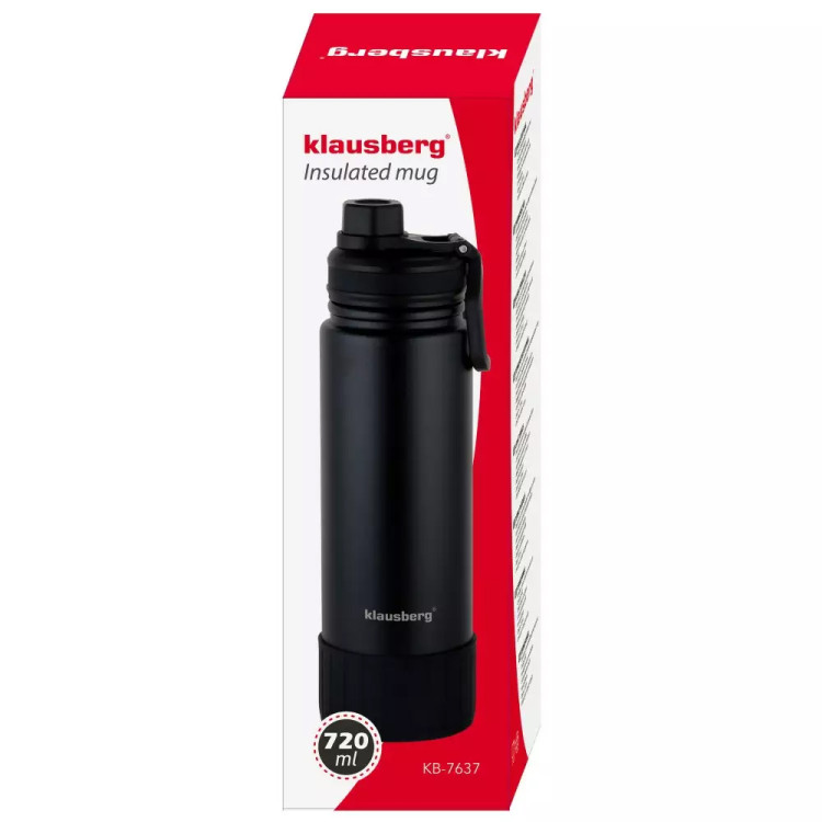 Kubek termiczny duży 720 ml termos stalowy beżowy Klausberg KB 7640