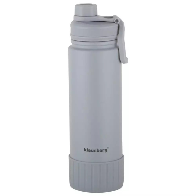 Kubek termiczny duży 720 ml termos stalowy szary Klausberg KB 7638