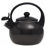 Czajnik tradycyjny z gwizdkiem emaliowany czarny 2.2 l Kamille KM-1038A