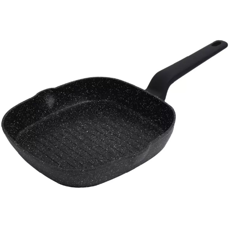 Patelnia grillowa kwadratowa 28 cm z powłoką marmurkową Klausberg KB 7662