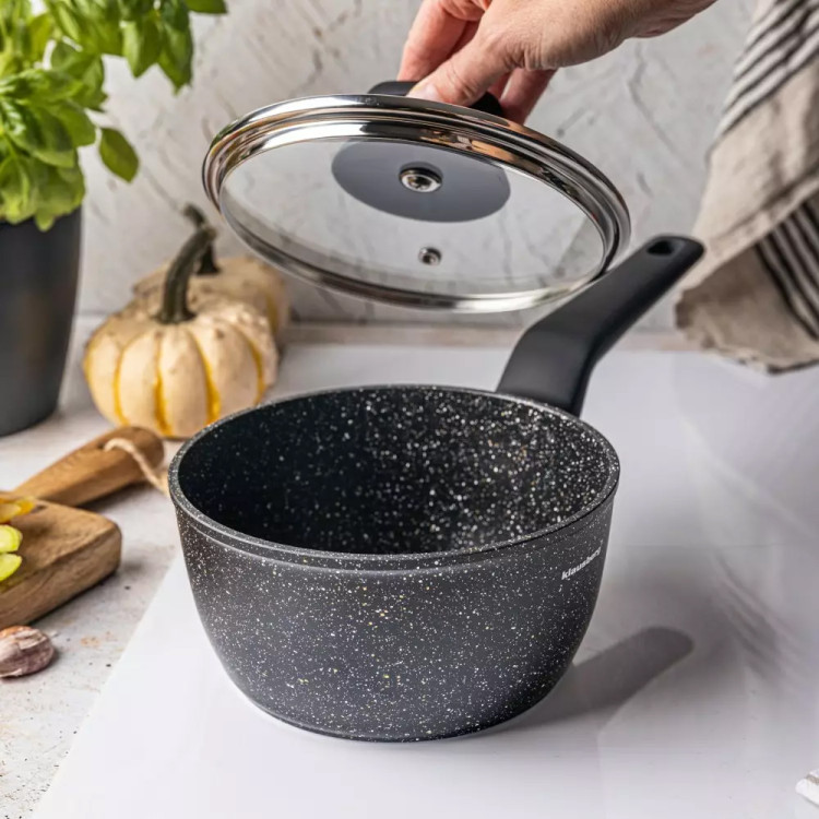 Rondel marmurowy 1.3 L garnek mały z pokrywką 16 cm Klausberg KB 7669 indukcja gaz