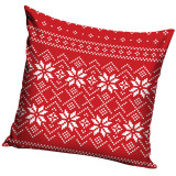 Poszewka świąteczna 40x40 na poduszkę jaśka realistyczny wzór czerwony sweterek