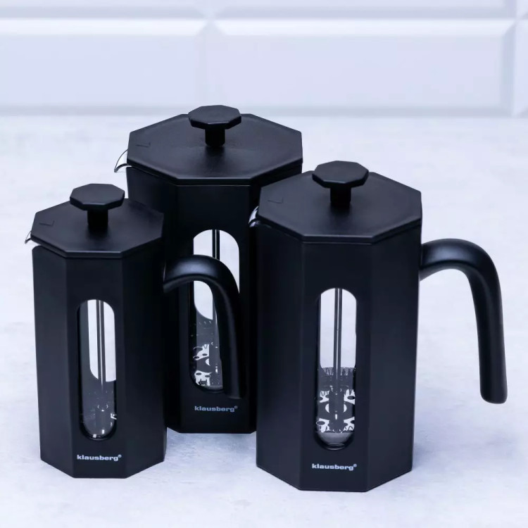 Szklany zaparzacz tłokowy do herbaty kawy ziół 600 ml Klausberg KB 7677