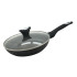 Patelnia głęboka z pokrywką 24 cm średnia Krisberg KR 2679 powłoka marmurkowa indukcyjna gaz