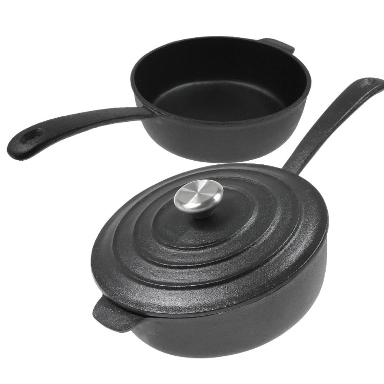 Patelnia żeliwna Krisberg KR 2571 ciężka 24 cm indukcja gaz
