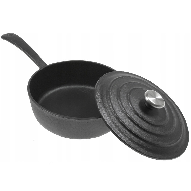 Patelnia żeliwna Krisberg KR 2571 ciężka 24 cm indukcja gaz