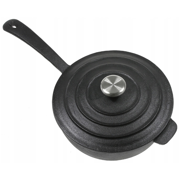 Patelnia żeliwna Krisberg KR 2571 ciężka 24 cm indukcja gaz