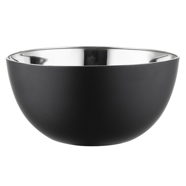 Miski metalowe czarne komplet 3 misek 15/19/24 cm Florina Tivoli