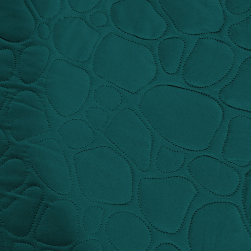 Narzuta na łóżko pikowana 170x210 cm Cotton World ciemna zieleń 2614