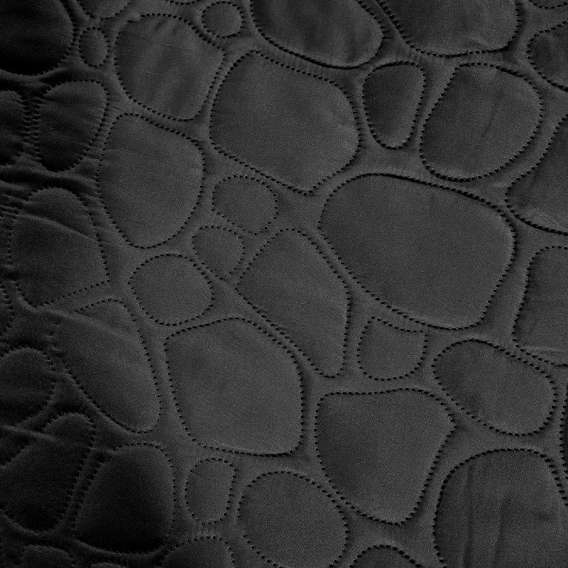 Narzuta na łóżko pikowana 240x220 cm Cotton World czarna 2613