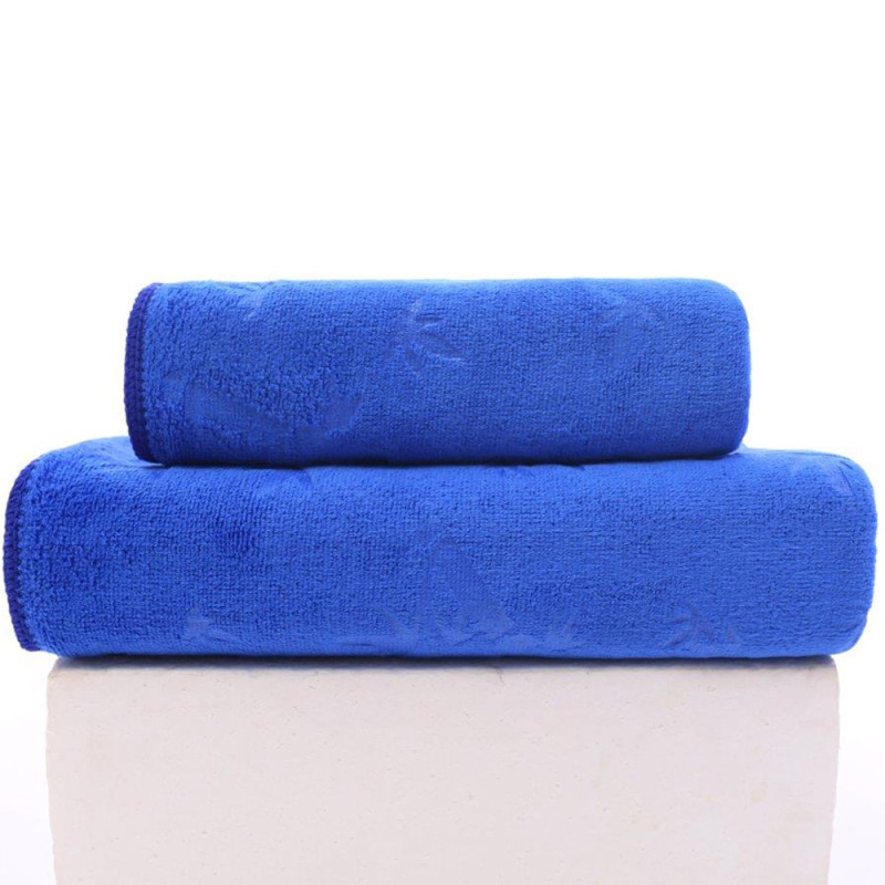 Komplet 6 ręczników kąpielowych 50x100 Cotton World  niebieskie mikrofibra szybkoschnące