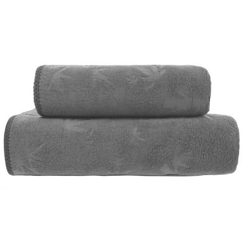 Komplet 6 ręczników kąpielowych 50x100 Cotton World szare mikrofibra szybkoschnące