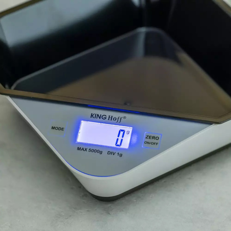 Elektroniczna waga kuchenna z misą Kinghoff KH 1826 do 5kg dokładność do 1g