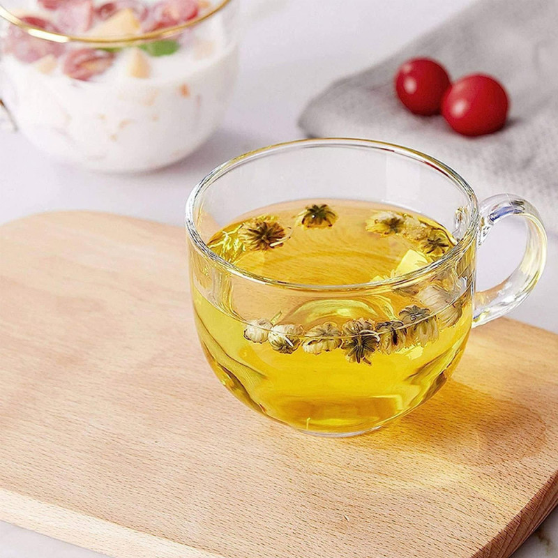 Kubki szklane duże 460 ml Florina Jumbo Porto zestaw 6 szklanek z uchem