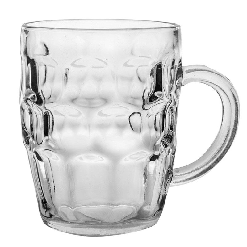 Kufle do piwa Florina Beer 550 ml z uchem szklany zestaw 2 sztuki