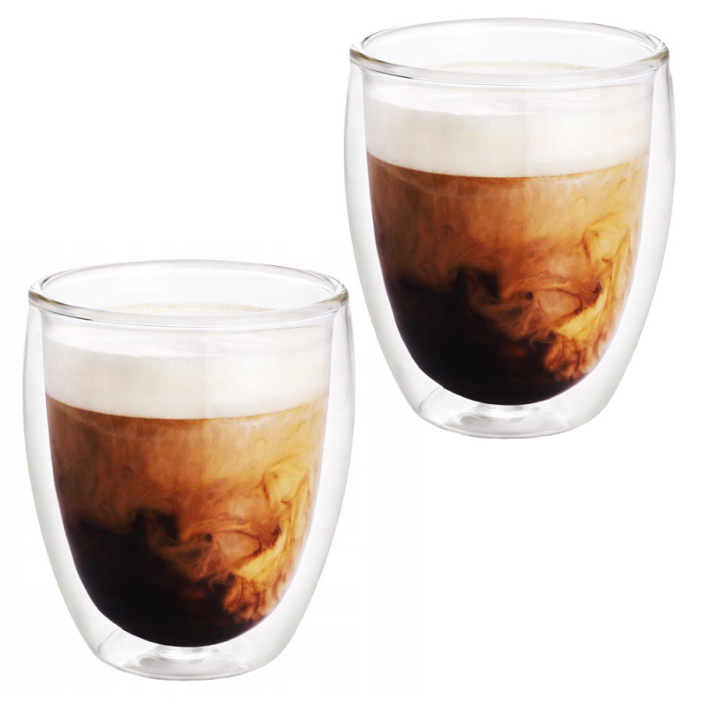Szklanki termiczne 300 ml  komplet 2 sztuk z podwójnymi ściankami Kamille 9004