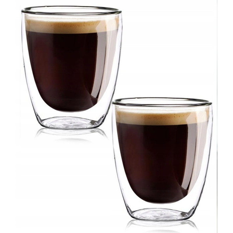 Szklanki termiczne 300 ml  komplet 2 sztuk z podwójnymi ściankami Kamille 9004