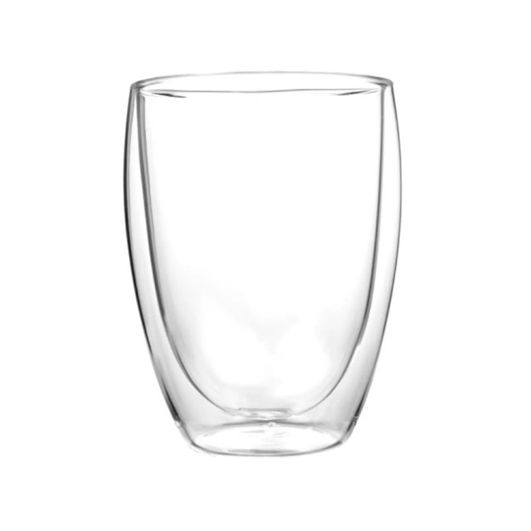 Szklanki termiczne do kawy 300 ml latte zestaw z łyżeczkami 6 sztuk KM 9004
