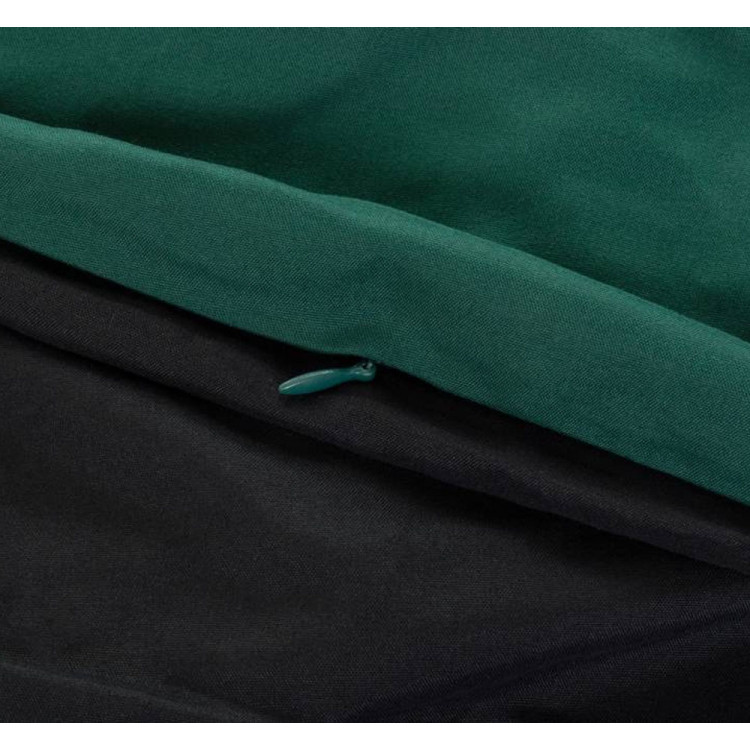 Pościel dwustronna 160x200 mikrofibra Cotton World 3 części 2487 zielono-czarna
