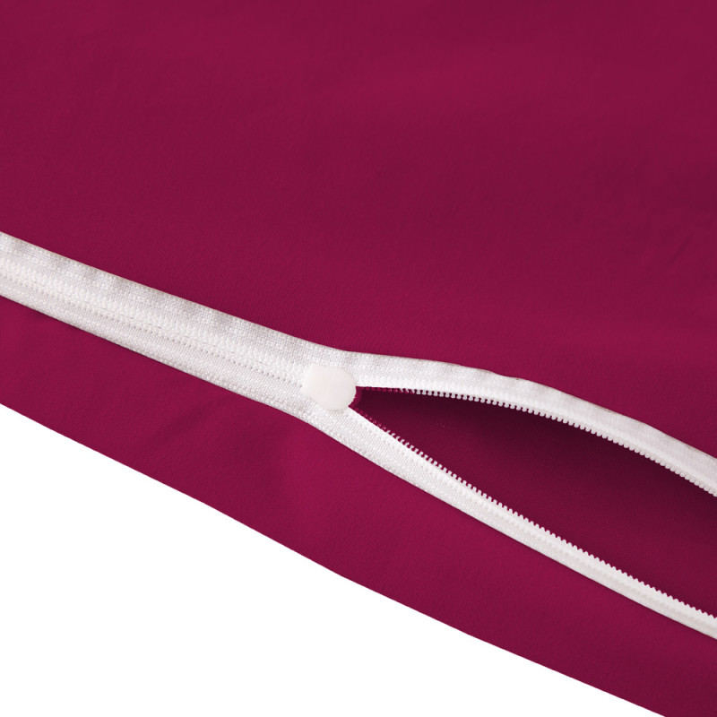 Pościel z falbanką 140x200 mikrofibra Cotton World 2 części 2591 fioletowa