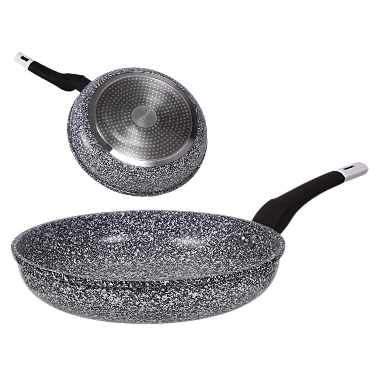 Patelnia marmurowa Edenberg EB 4124 Indukcyjna 24 cm powłoka granitowa Patelnia marmurowa Edenberg EB 4124 Indukcyjna 24 cm powłoka granitowa