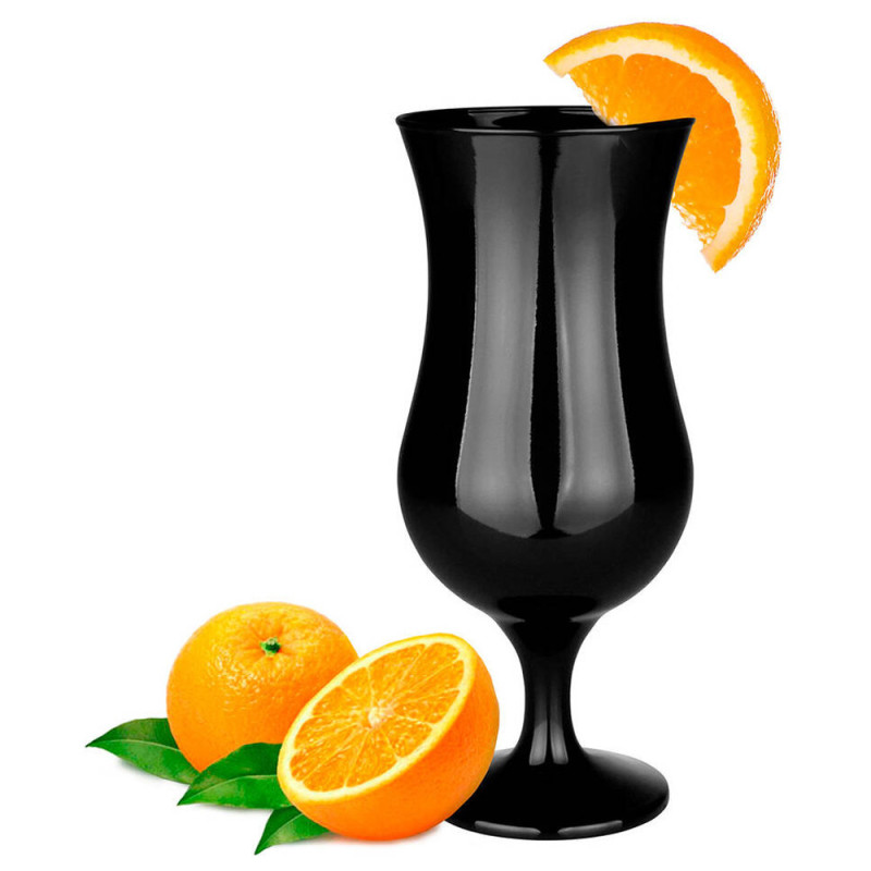Kieliszki koktajlowe czarne Glasmark szklanki 420 ml zestaw 6 sztuk