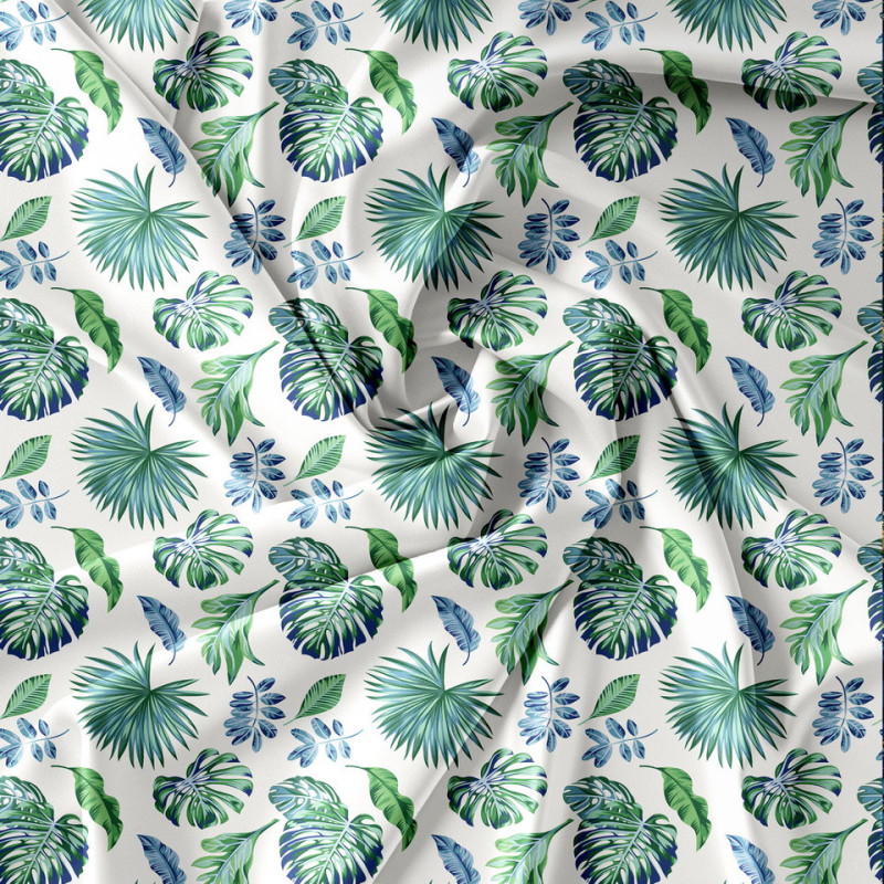 Pościel 140x200 bawełna satynowa Cotton World gruba 2 części 919 liście monstera jungle