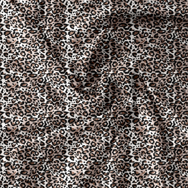 Pościel 200x220 bawełna satynowa Cotton World gruba 3 części 2666 panterka