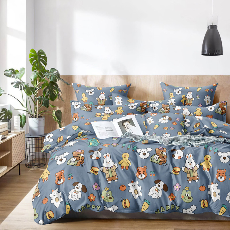 Pościel dla dzieci 140x200 bawełna satynowa Cotton World gruba 2 części 2520
