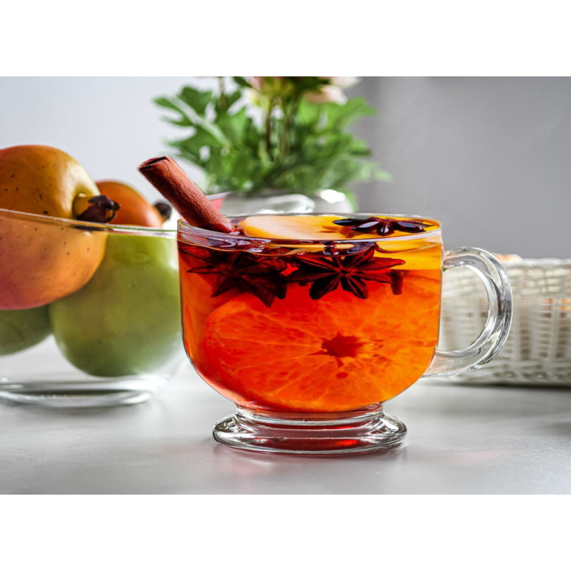 Kubki szklane duże 510 ml Florina Jumbo Lyon zestaw 6 szklanek bezbarwne