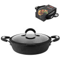 Garnek aluminiowy 26 cm niski z powłoką granitową 2.5 L Florina Dragon 1G 4910