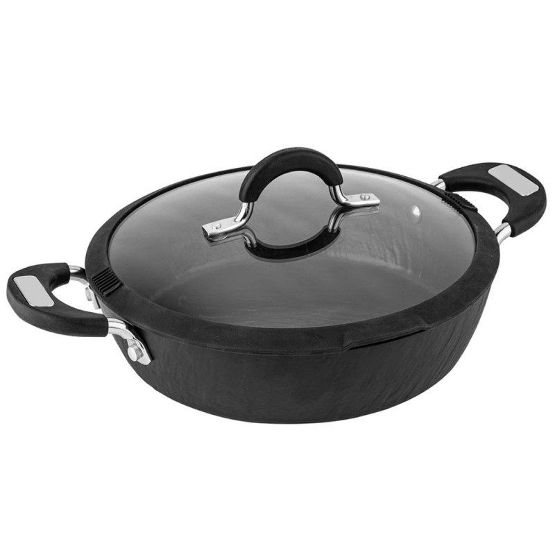 Garnek aluminiowy 26 cm niski z powłoką granitową 2.5 L Florina Dragon 1G 4910