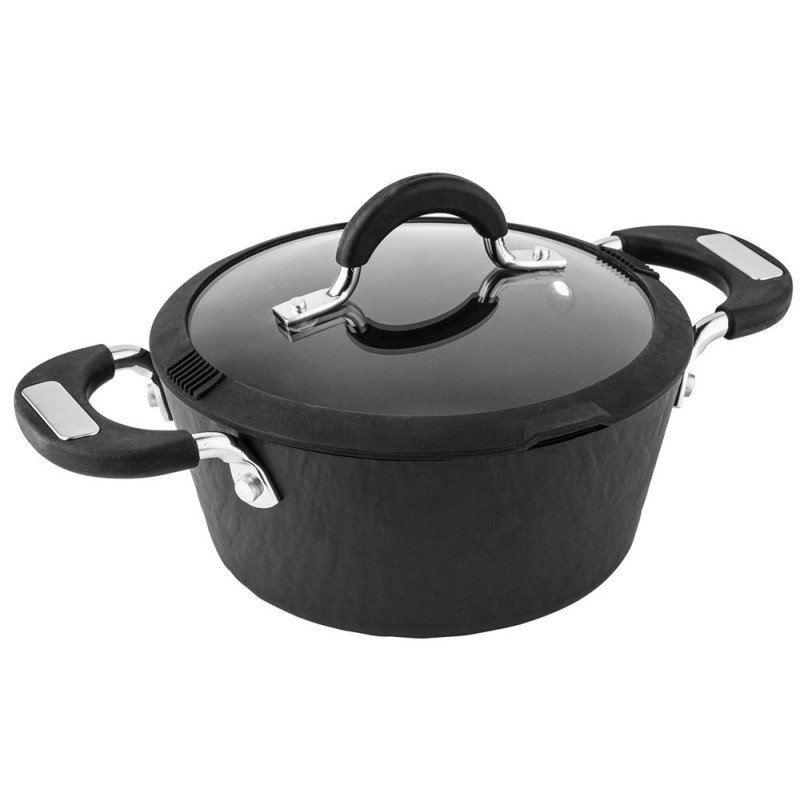 Garnek aluminiowy 24 cm z powłoką granitową 3.5 L Florina Dragon 1G 4897