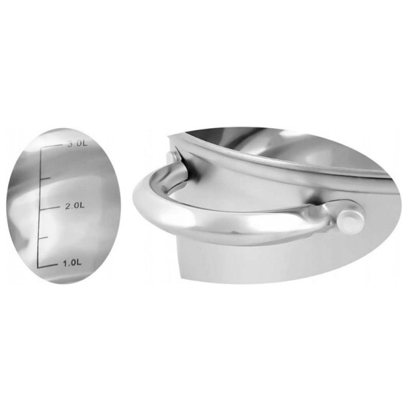 Garnki stalowe  zestaw 6 sztuk 1.2/1.9/2.8/3.7/4.4/6.2L komplet 12 elementowy Zilner ZL 8120 indukcja gaz