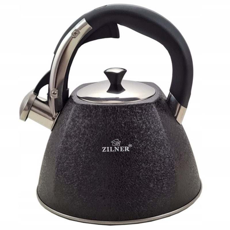 Czajnik tradycyjny stalowy 2.7 L czarny Zilner ZL 5757 indukcja gaz