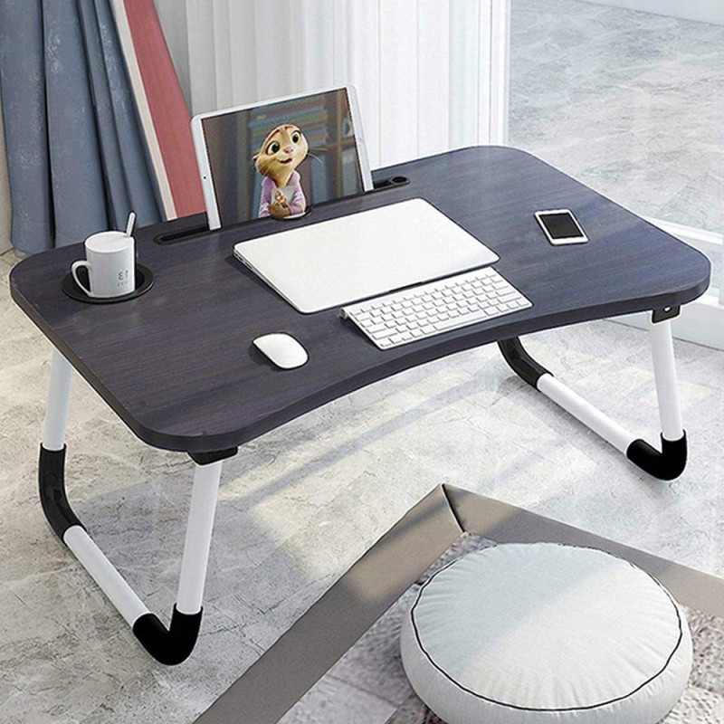 Stolik składany pod laptopa kolor czarny KS-001