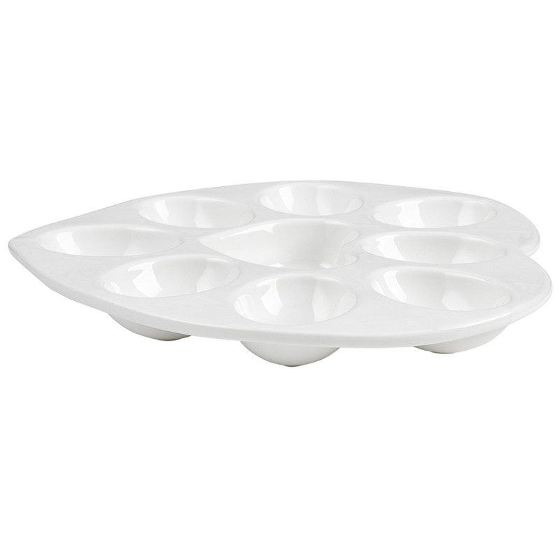 Talerz porcelanowy do jaj serce 20x20x2 cm Florina  2T 7789