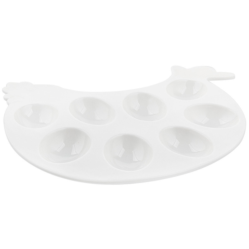 Talerzyk porcelanowy do jaj Kurka 26.5x20.5x2 cm Florina  2T 7798