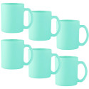 Kubki ceramiczne Glasmark Sonia 300 ml miętowy matowy zestaw 6 kubków