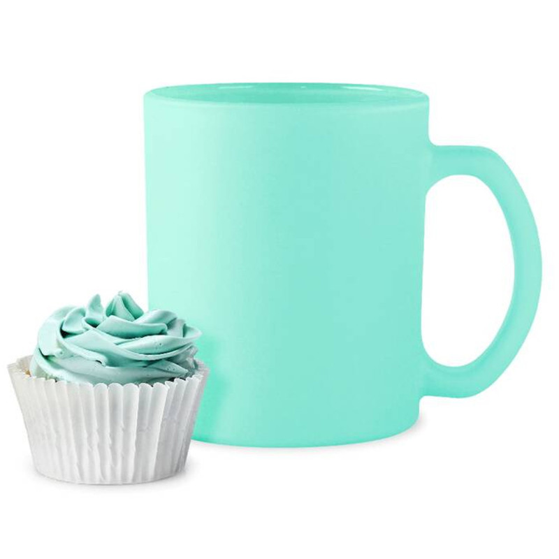 Kubki ceramiczne Glasmark Sonia 300 ml miętowy matowy zestaw 6 kubków